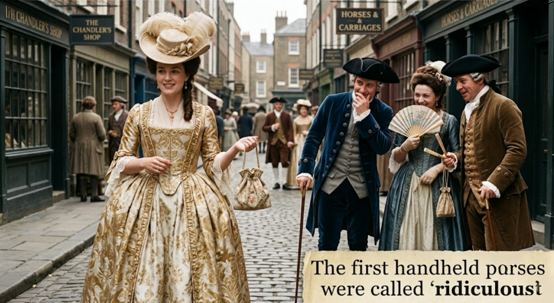 Did You Know? The first handheld purses were called "ridiculous”