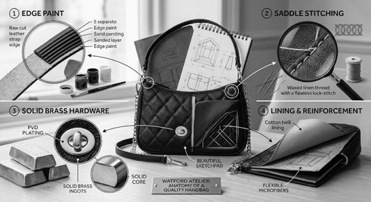 From Sketchpad to Shoulder: The Anatomy of a Quality Handbag