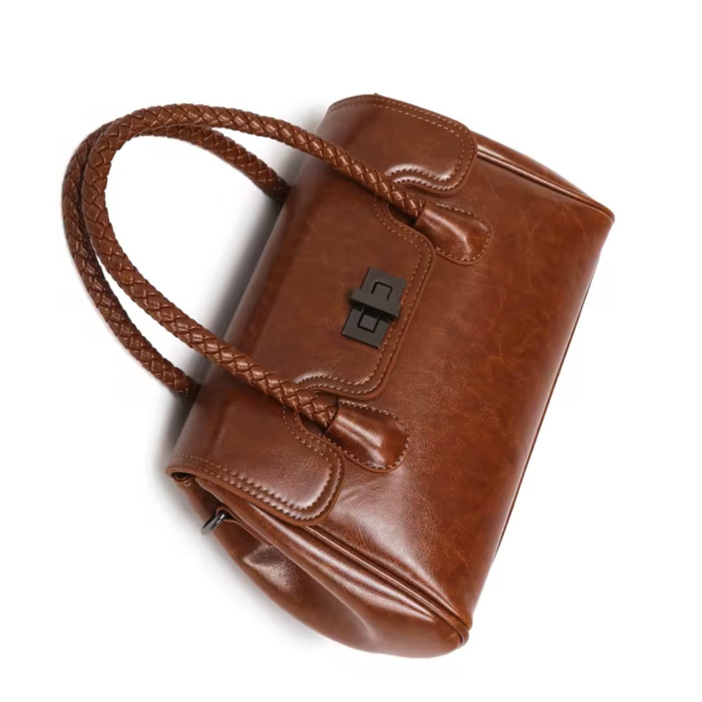 Arden Weaver Satchel Bag - Tan
