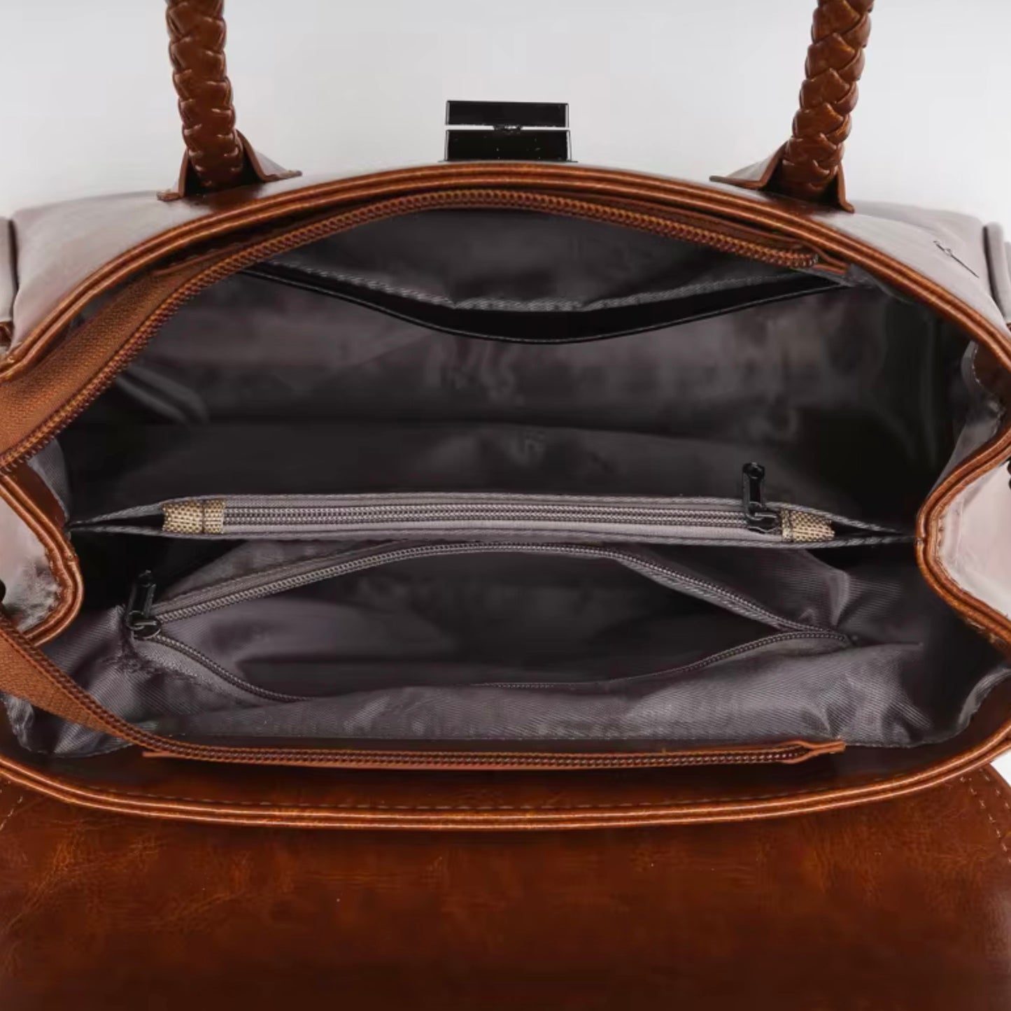 Arden Weaver Satchel Bag - Tan